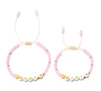 Shimmerz Conjunto de Pulseras de Perlas Madre Hija Para 2 Pulseras de Corazón a Juego Mamá y Mini Para Día de San Valentín Día de la Madre