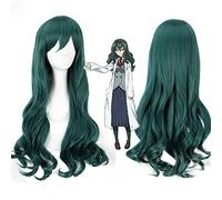 Shimoneta To Iu Gainen Ga Sonzai Shinai Taikutsu Na Sekai Fuwa Hyouka Long Curly Wavy Cosplay Wigs for Women Anime Party Green