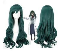 Shimoneta To Iu Gainen Ga Sonzai Shinai Taikutsu Na Sekai Fuwa Hyouka, pelucas de Cosplay onduladas largas y rizadas para mujer, fiesta de anime verde