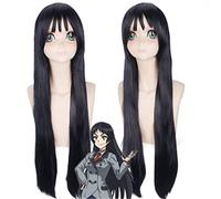 Shimoneta to Iu Gainen Ga Sonzai Shinai Taikutsu Na Sekai Sox Wigs Long Straight Kajo Ayame Cosplay Wig Black Party Wigs PL-441