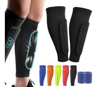 Shin Defender Shin Guards, Shinbang Protector 2.0, Shin Guards Kids, Shinbang Protector Ski, Shin Pads Cover for Sports (M, Negro)
