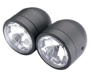 Shin-Yo Doble faro antiniebla SHIN-YO NEGRO, LUZ CRUCE O CARRE.
