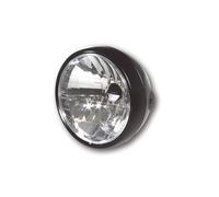 SHIN YO Faro, 6 1/2 carcasa de metal negro satinado acabado, con luz de estacionamiento, negro