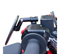 Shin Yo Juego de espejos compatibles con Ducati, juego completo de espejos PlugNplay Shin Yo & Neubert Racing, incluye adaptador y tornillos para adaptador de espejo M10 (rosca derecha e izquierda)
