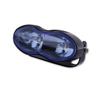 SHIN YO Luces de haz alto y niebla, negro, vidrio azul, 2x H3 55W, negro