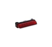 SHIN YO Mini luz trasera LED, vidrio rojo, aprobado por E, negro