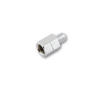 SHIN YO Orificio adaptador de espejo M10x1.25 RH para tornillo M8 LH, plata