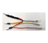 SHIN YO Resistencia con cable adaptador para luces traseras LED, enchufe plano de 6,3 mm