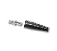 Shin YO Tornillo de ajuste con tapa de goma, plata