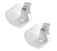 shinar Juego de 2 Soportes de Pared de Metal compatibles con sonos Era 300,Giratorio hasta 360°,Inclinable -70°/+70° (Arriba y Abajo,Izquierda y Derecha) con Organizador de Cables MAX.12 kg Blanco