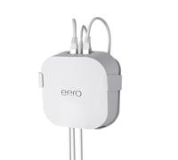 shinar Soporte de pared de metal compatible con eero 7 que ahorra espacio, soporte de montaje en pared para gestión de cables (blanco)