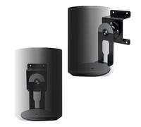 shinar Soporte de Pared metálico Juego de 2 Compatible con Sonos Era 100,Gira hasta 360°,Inclina -70°/+70°Gira sin Tornillos de Ajuste con gestión de Cables MAX.12 kg Negro
