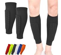 Shinbang Protector 2.0, Shin Defender Shin Guards, Ski Sports Elastic Shin Bang Protetcor with Honeycomb Pads for Kids and Aldult (Black,XL)