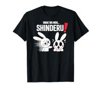 Shinderu! Funny Chibi Anime Bunny Kawaii Manga Comedia Camiseta