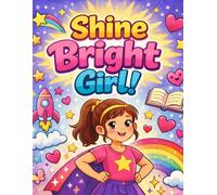 Shine Bright Girl!: A positive affirmations coloring book for girls ages 10-13 to build confidence, kindness and self-love