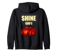 Shine God'S Love Christian Tees Alternativa Halloween Sudadera con Capucha