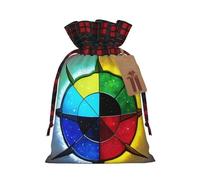 Shine In All Directions - Bolsa con cordón estampada para fiestas, bodas y festivales, poliéster ligero