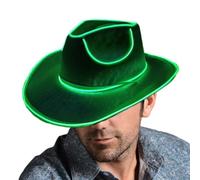Shine in the Dark Cowboy Hat - Battery operated luminous LED light up party