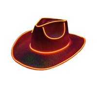 Shine in the Dark Cowboy Hat - Battery operated luminous LED light up party | Party accessory, shine in the dark cowboy hat battery operated luminous LED light up costume, , reusable, ideal