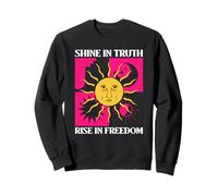 Shine In Truth Rise In Freedom (Gráfico Espiritual) Sudadera