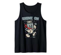 Shine On Banjo Playing Moonshine Jar Cute Banjo Picker Music Camiseta sin Mangas