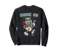 Shine On Banjo Playing Moonshine Jar Cute Banjo Picker Music Sudadera