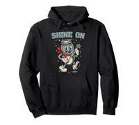 Shine On Banjo Playing Moonshine Jar Cute Banjo Picker Music Sudadera con Capucha