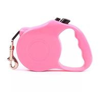 SHINE Plomo DE Perro Extensible Perro/Perrito RETRACTIL/Cat RETRACTO Auto Plomo/Cadena DE 5 M DE Largo 20 KG (Rosado)