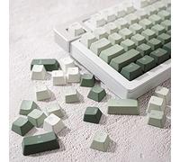 Shine Through Keycaps - Juego de 123 teclas PBT de doble disparo de perfil OEM, juego de teclas degradadas para teclado mecánico Cherry Mx Gateron 61/64/87/104