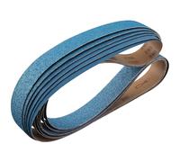 Shineboc Bandas de Lija 50 x 2000mm, Bandas Abrasiva de Corindón de Circonio Grano 40/60/80/120/240/400) para Lijadora de Banda para Metal, Madera -6 Piezas