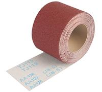 Shineboc Rollo de Papel de Lija Grano 120, 93 mm x 10 m,Lijador de Corindón Paño Suave Papel de Lija Para Trabajos en Madera Metal Acero y Acero Inoxidable