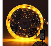 ShineBurky Tira LED 5 Metros Amarillo, 12V Luces LED 300LEDs SMD5050
