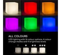 Shinecube XL cubo luminoso 40x40x40cm 16 colores LED 4 modos de luz blanco Blumfeldt