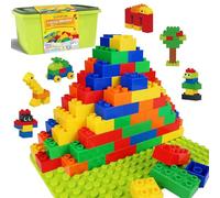 shineFinder Grandes Bloques de construcción, Juego para niños pequeños a Partir de 2 años con Caja de Piedra