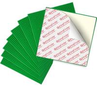 shineFinder Tablero de construcción, 25.5 * 25.5 cm, Placa Base para Tirar y Pegar para la Mesa, la Pared, la Caja de Almacenamiento（8Verde）