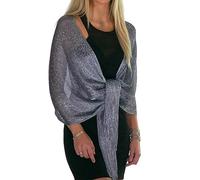 ShineGlitz - Chal y envoltura para vestidos de noche, ropa de noche elegante para mujer, Talla única