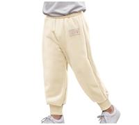 SHINEHUA Pantalones De Correr Para Niño Baggy Y2k Y Niños Pantalones De Chándal Casual Baggy Y2k Cómodo Pantalones Streetwear para Niños, B-Beige, 7-8 años