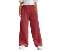 SHINEHUA Pantalones De Jogging Para Niño Baggy Cargo Pantalones De Chándal Cintura Elástica Cómodo Cintura Elástica Corte Holgado Pantalones para Niños Y Adolescentes, Rojo-2, 4-5 Años