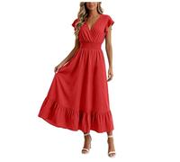 SHINEHUA Vestidos Boda Invitada Largo Mujer Vestido De Cóctel Top Falda De Encaje Columpio Gasa para Vestido Mujer Evento Dama Honor Elegante Largo Fiesta Formal Invitado Boda Graduación