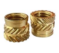 ShineNow Inserciones roscadas de latón para piezas de plástico impresas M5 Short 50pcs