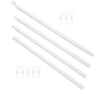 SHINEOFI 1 Juego de Varillas para Persianas Verticales y Ganchos, Varilla de Plástico PP para Abrir y Ajustar Persianas, Sustitución Fácil y Ligera para Uso Doméstico