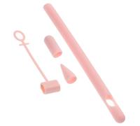 SHINEOFI 1 Pieza Estuche para lápiz Aguja Protector Manga lápiz Anti-perdida Cubierta de lápiz Cubrir pequeño Manga de lápiz para Titular de la Manga del lápiz Gel de sílice Rosa