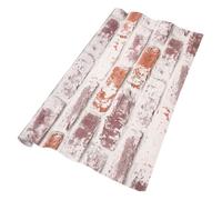 SHINEOFI 1 Rollo Papel Tapiz De Ladrillo Rojo Baño Decorativo Montado Papel Pintado Autoadhesivo Teja Pegar Azulejos Geométrico Muro Retro Decoración De La Pared De Polivinilo