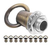SHINEOFI 10 Ganchos para Lámpara de Techo Rosca M10 de Aleación de Zinc y Hierro, Diseño de Gancho Cerrado para Uso en Interiores y Configuraciones de Iluminación Diaria