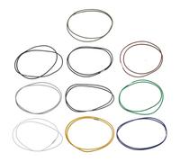 SHINEOFI 10 Gomas Elásticas Multicolor para Bolsas de Basura, Correa de Sujeción de 70 Cm para Botes de Basura de Cocina y Baño, Accesorio Resistente para Fijar Bolsas, Color Aleatorio