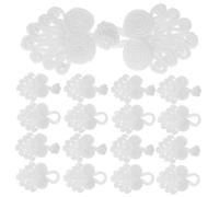 SHINEOFI 10 Pares Botones Nudos Chinos Hechos Mano Cierres Rana Decorativos para Chaquetas Suéteres y Cheongsam para Costura Diy y Ropa Vintage Color