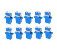 SHINEOFI 10 piezas Adaptador de Conector de Lc Lc de Modo Único para Paneles de Parcheo y Servidores Diseño Compacto y Duradero Transmisión de Señal Estable para Redes