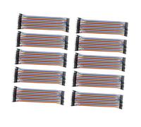 SHINEOFI 10 Piezas Cables Jumper de Macho Macho para Breadboard Cables de Coloridos de Compatible con Arduino y Nano