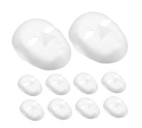 SHINEOFI 10 piezas Máscaras Blancas para Pintar Máscaras de Carnaval y Fiesta DIY Ligeras y Cómodas para Actividades y Disfraces Festivos