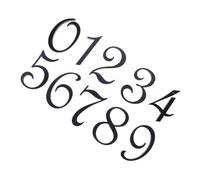 SHINEOFI 10 piezas Números de Casa Adhesivos Acrílicos Resistentes al Exterior para Puertas y Buzones Autoadhesivos sin Tornillos Duraderos y Elegantes para Oficina y Hogar